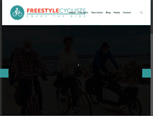 Tablet Screenshot of freestylecyclists.org